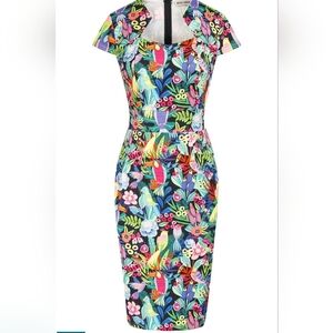 Floral Multicolor Sleeveless Dress